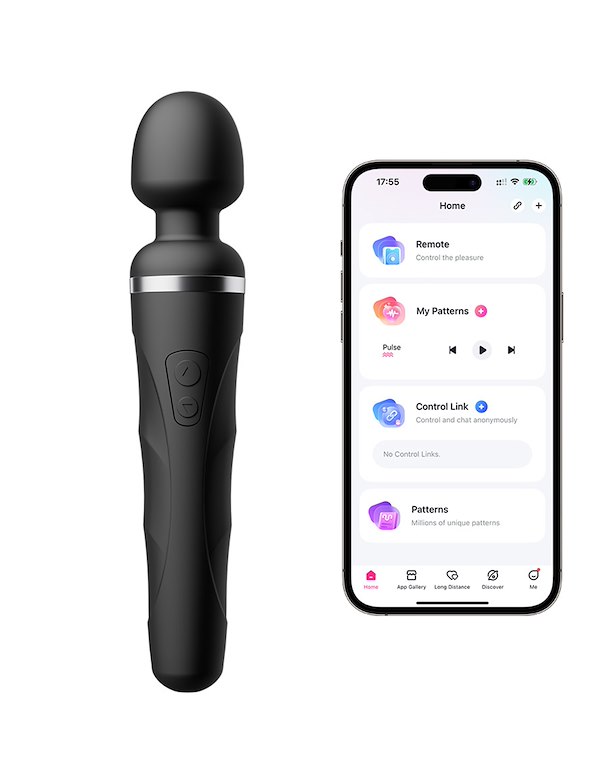 LOVENSE DOMI 2 WAND MASSAGER ALT1 view Color: BK