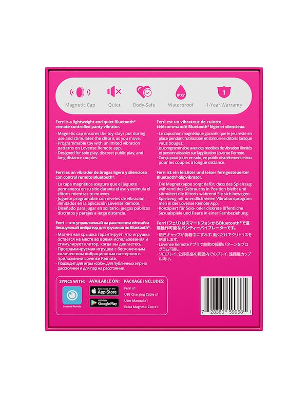 LOVENSE FERRI PANTY VIBE ALT4 view Color: PK