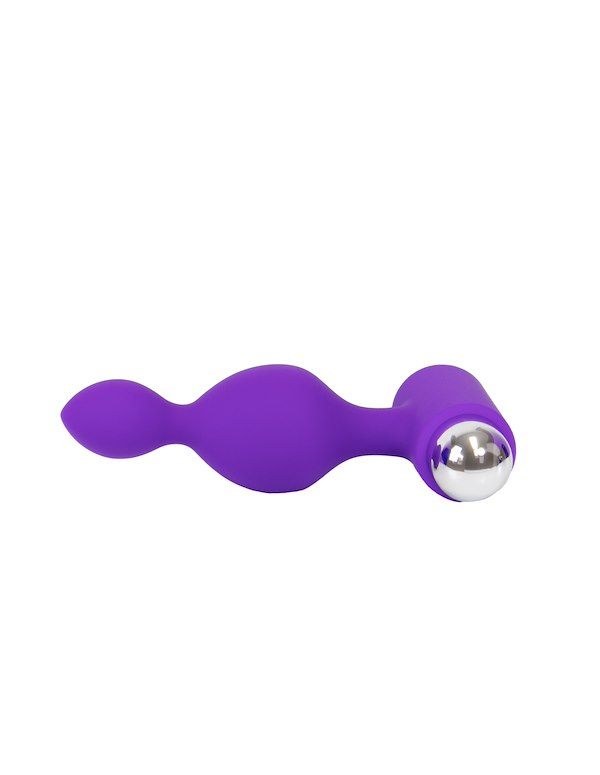 ZODIAC FOR LOVERS - BEADED PLUG WITH RECHARGEABLE BULLET ALT4 view Color: PR