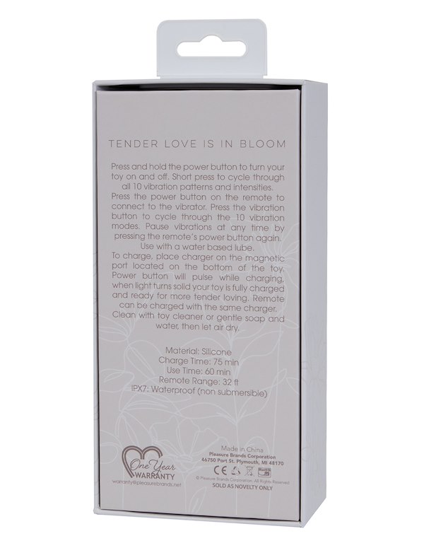 LOVE ME TENDER - WEARABLE VIBE WITH REMOTE ALT5 view Color: PK