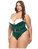Additional GREEN view of product HOLLY PADDED CUP TEDDY WITH MARABOU DETAILS with color code GR