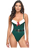 Additional GREEN view of product HOLLY PADDED CUP TEDDY WITH MARABOU DETAILS with color code GR