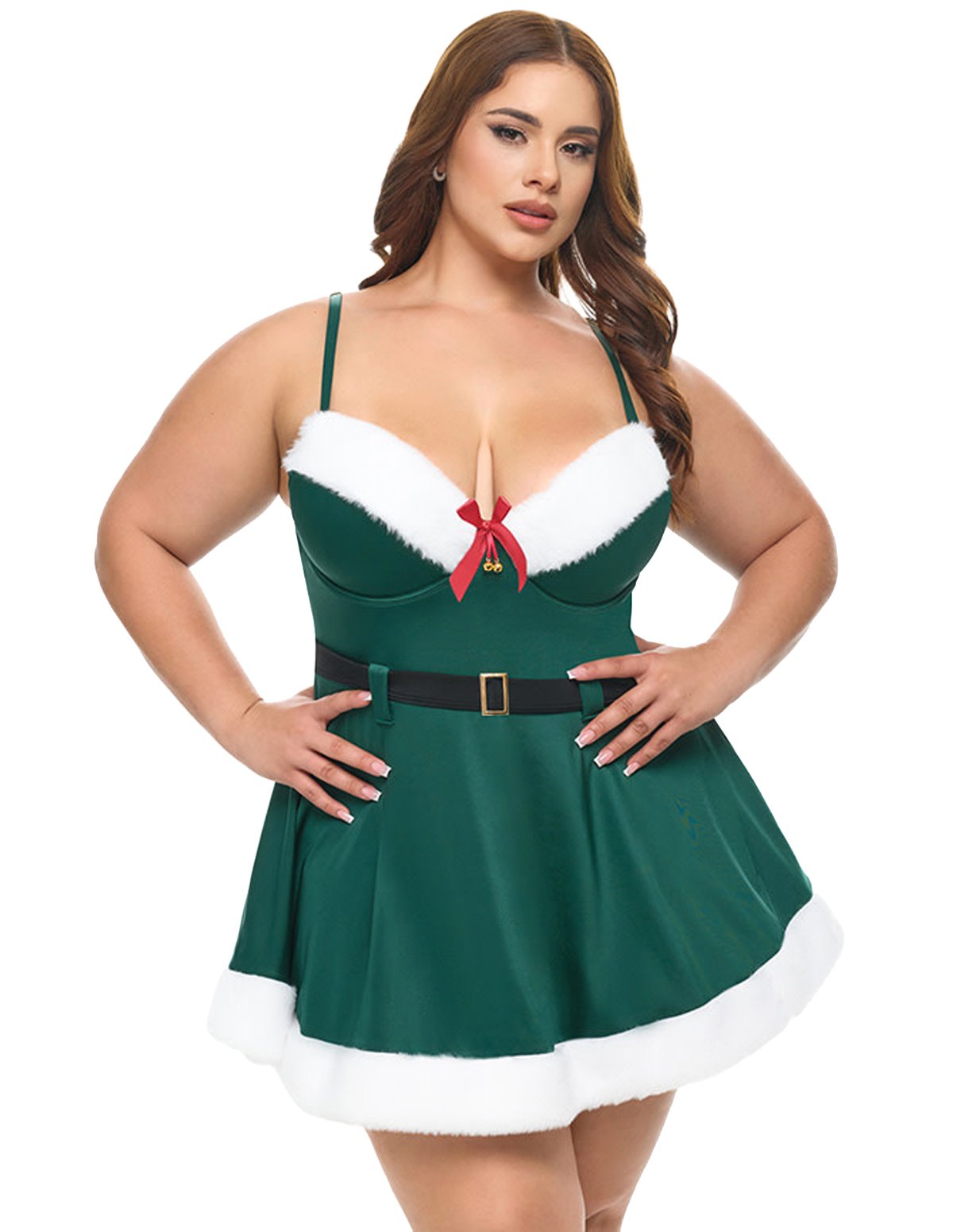 alternate image for HOLLY PADDED CUP CHEMISE WITH MARABOU DETAILS
