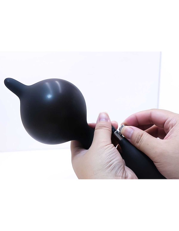 ANAL QUEST - AIR TIME INFLATABLE ANAL PLUG - IMPERFECT BOX ALT5 view Color: BK