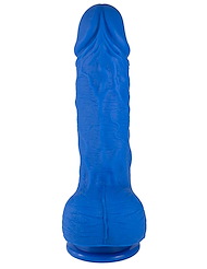 Alternate back view of AMERICA'S COCK SILICONE DILDO - IMPERFECT BOX