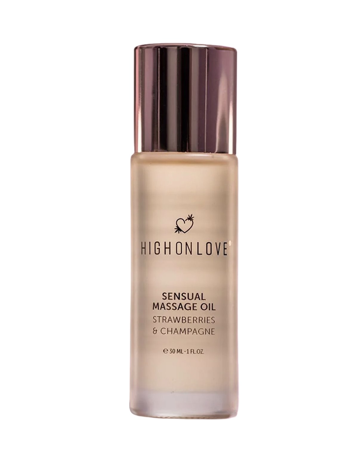 alternate image for HIGH ON LOVE SENSUAL MINI MASSAGE OIL - STRAWBERRIES & CHAMPAGNE