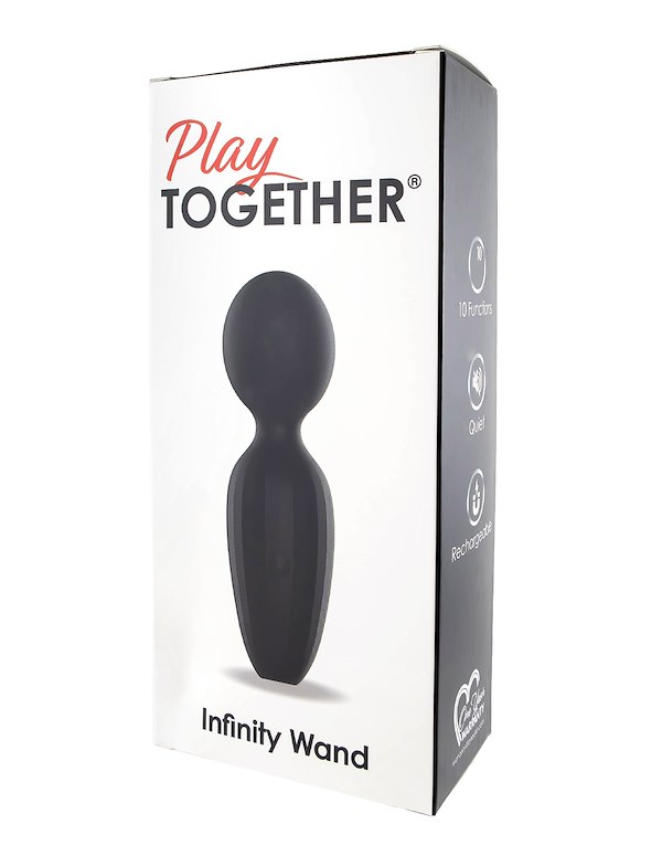 PLAY TOGETHER - INFINITY WAND MASSAGER - IMPERFECT BOX ALT2 view Color: BK