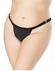 Additional BLACK view of product QUICK RELEASE PLUS SIZE THONG with color code BK