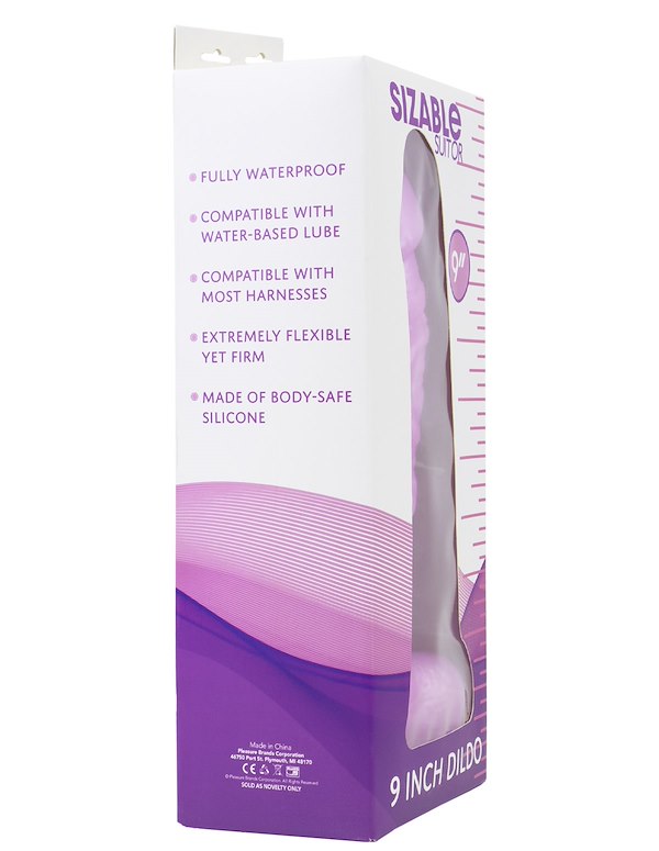 SIZABLE SUITOR - 9 DILDO - IMPERFECT BOX ALT6 view Color: LTP