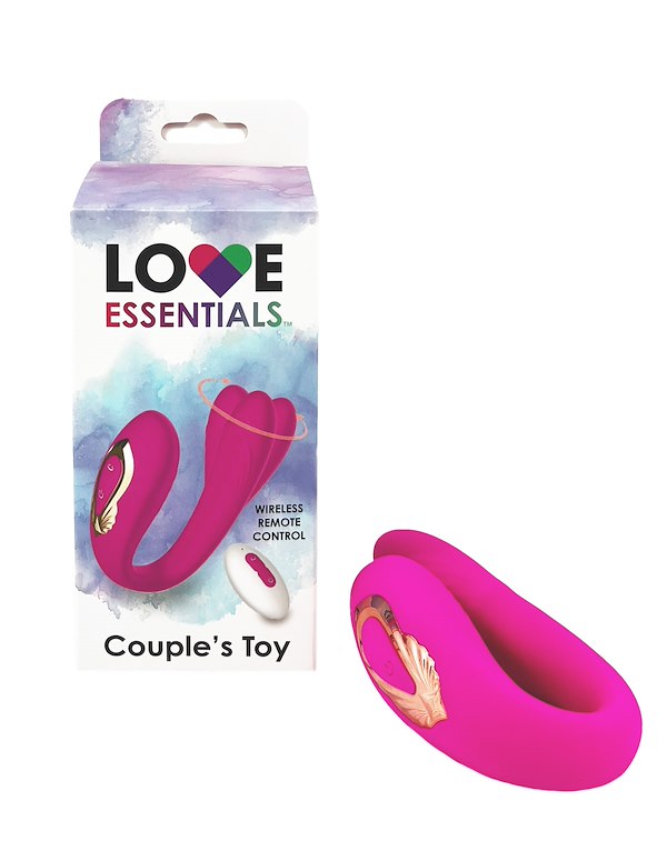 LOVE ESSENTIALS - COUPLES TOY WITH REMOTE - IMPERFECT BOX ALT3 view Color: PK