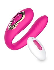 Front view of LOVE ESSENTIALS - COUPLES TOY WITH REMOTE - IMPERFECT BOX