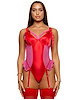 Additional PINK/RED view of product NO STRINGS ATTACHED TEDDY with color code PNKRD
