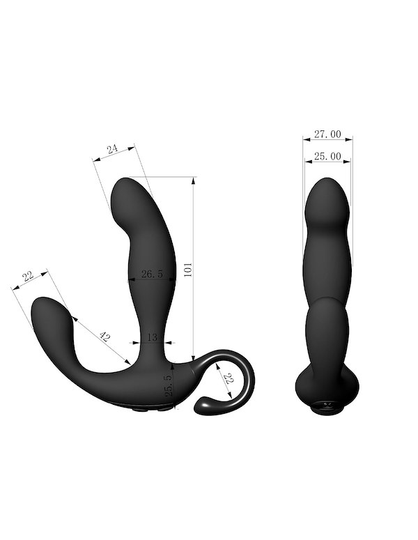 LOVE ESSENTIALS - PROSTATE PLEASURE - IMPERFECT BOX ALT2 view Color: BK