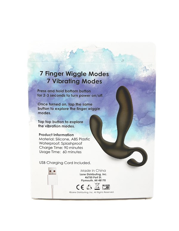 LOVE ESSENTIALS - PROSTATE PLEASURE - IMPERFECT BOX ALT7 view Color: BK