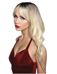 Alternate back view of PLEASURE WIGS PREMIUM - MARGOT