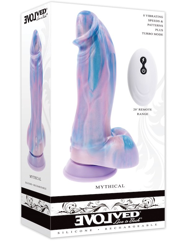 EVOLVED MYTHICAL VIBRATING DONG WITH REMOTE ALT5 view Color: MC