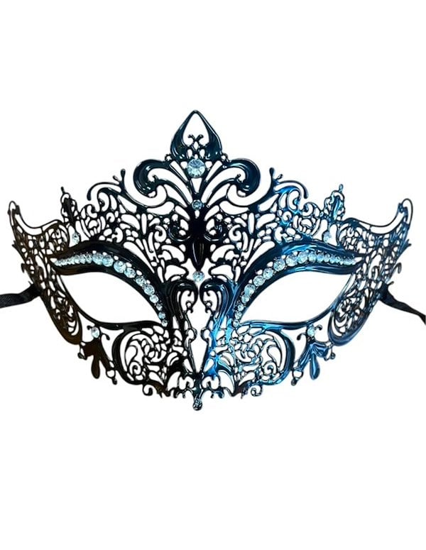 FILIGREE MASQUERADE MASK ALT1 view Color: BK