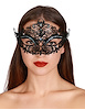 Additional BLACK view of product FILIGREE MASQUERADE MASK with color code BK