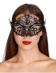 Alternate front view of FILIGREE MASQUERADE MASK