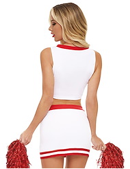 Alternate back view of 4PC GAMEDAY HOTTIE CHEERLEADER SET