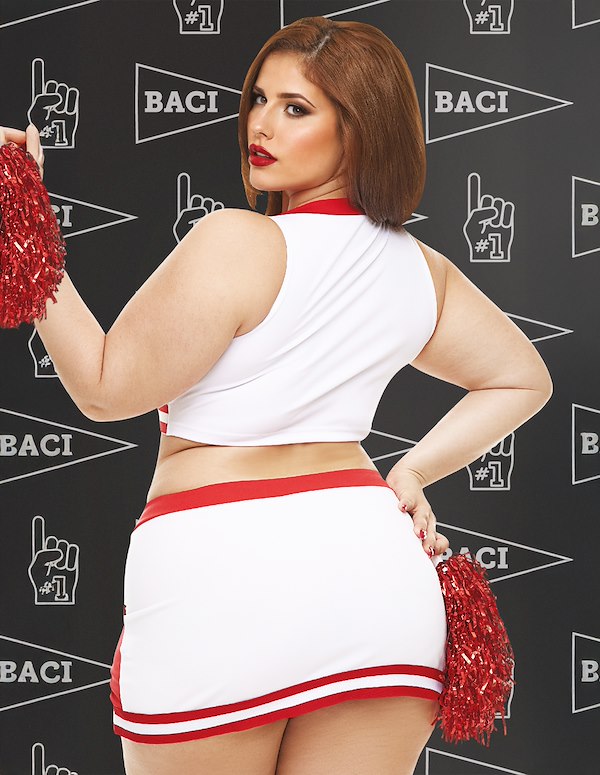 4PC GAMEDAY HOTTIE CHEERLEADER SET ALT3 view Color: RWH