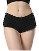 Additional BLACK view of product RUFFLE PANTY WITH BOW with color code BK