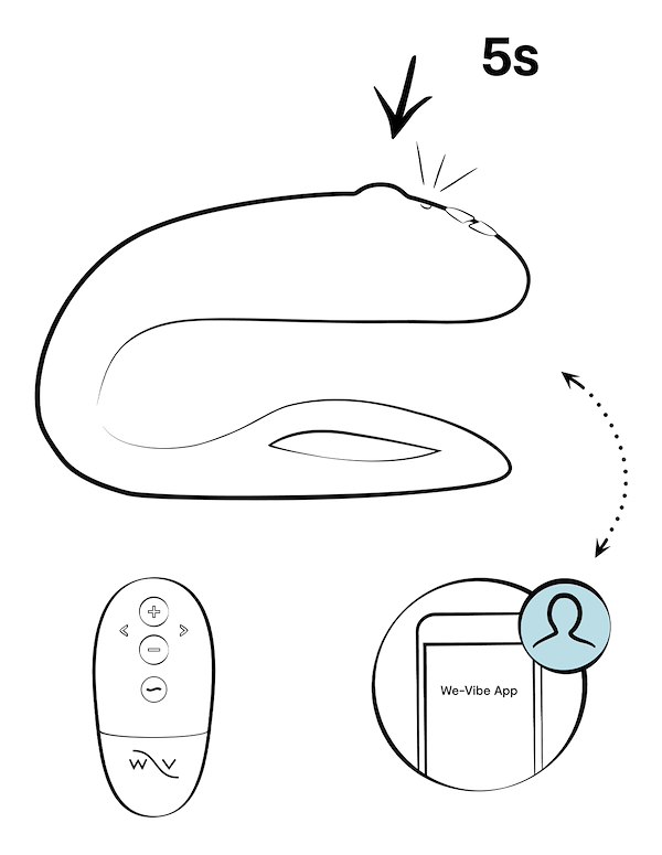 WE-VIBE SYNC O COUPLES TOY ALT10 view Color: GRV