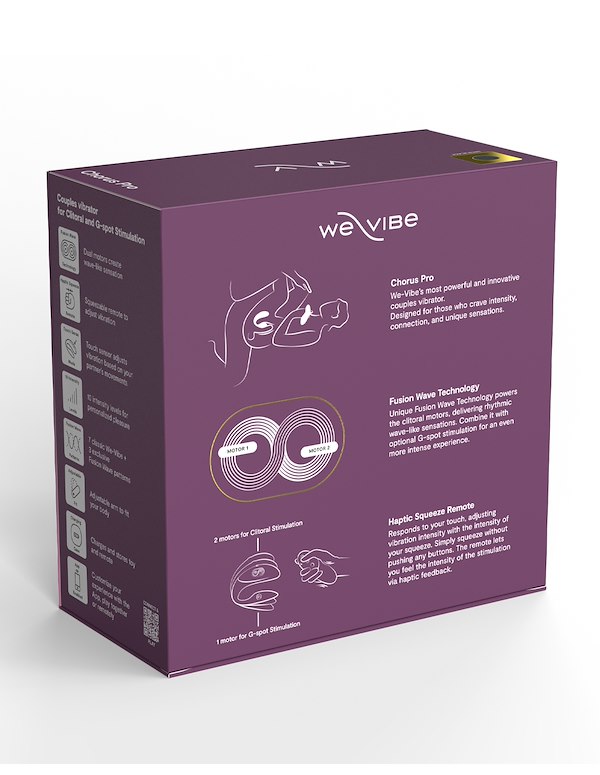 WE-VIBE CHORUS PRO COUPLES TOY IN BLACK ALT10 view Color: BK