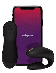 Alternate back view of WE-VIBE CHORUS PRO COUPLES TOY IN BLACK