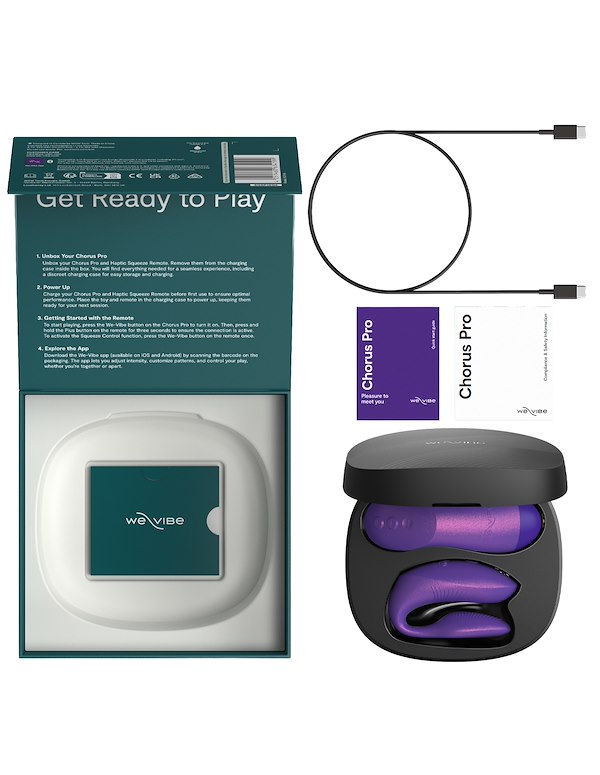 WE-VIBE CHORUS PRO COUPLES TOY IN PURPLE ALT7 view Color: PR
