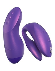 Alternate front view of WE-VIBE CHORUS PRO COUPLES TOY IN PURPLE