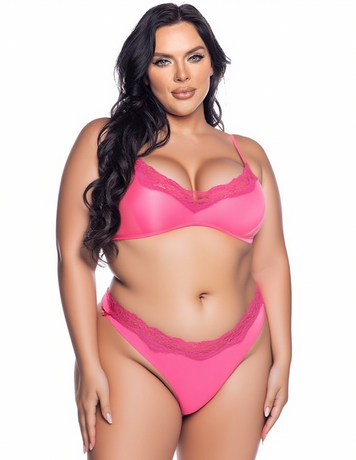 alternate image for LUCIA SOFT MICROFIBER PLUS SIZE BRA SET