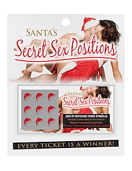 Alternate front view of SANTAS SECRET SEX POSITION SCRATCH TICKETS