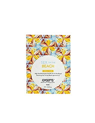 Front view of EXSENS SEX ON THE BEACH WARMING MASSAGE OIL 3ML FOIL PACKET
