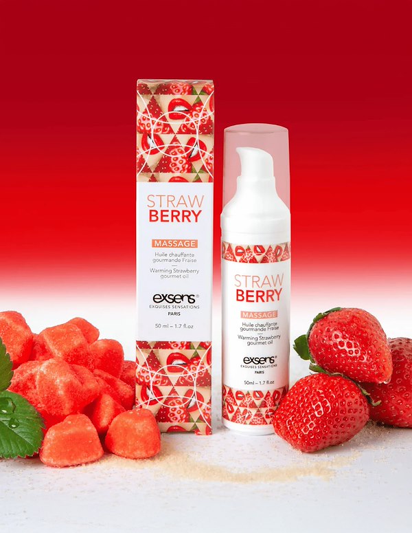 EXSENS STRAWBERRY WARMING MASSAGE OIL 50ML ALT4 view Color: NC