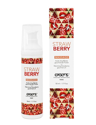 EXSENS STRAWBERRY WARMING MASSAGE OIL 50ML - HMC003-12-05610