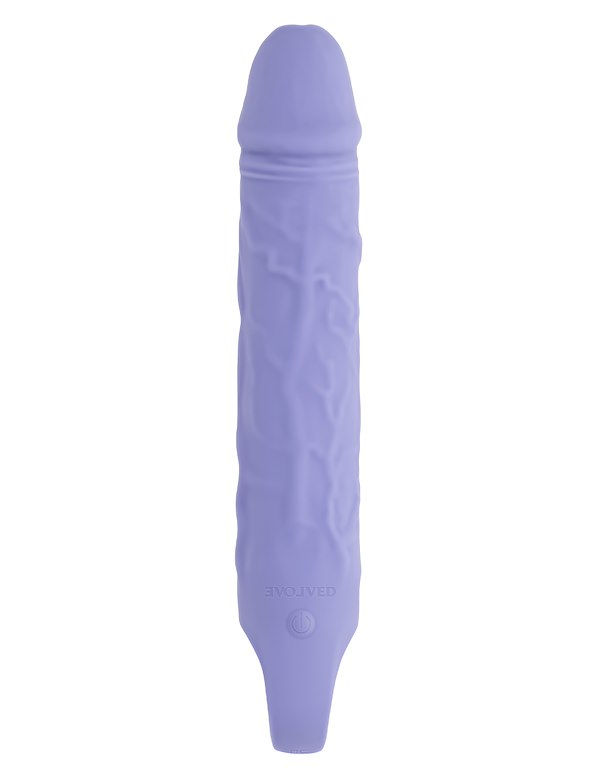 EVOLVED LARGE PURPLE FANTASY VIBRATOR ALT4 view Color: PR
