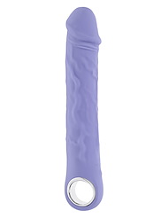 Alternate front view of EVOLVED LARGE PURPLE FANTASY VIBRATOR