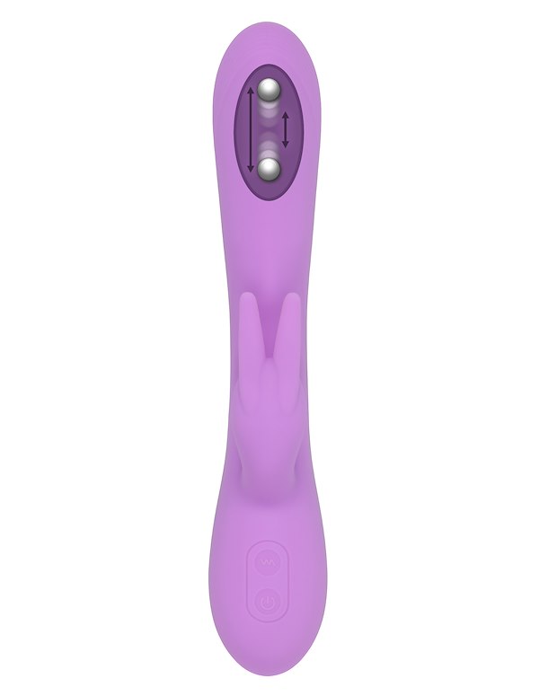 EVOLVED BEAD THE WAY RABBIT VIBRATOR ALT5 view Color: PK