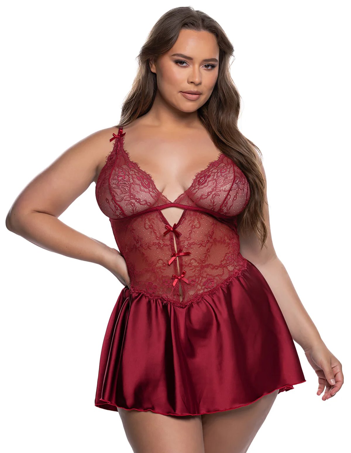 alternate image for PARADISE DREAM PLUS SIZE BABYDOLL