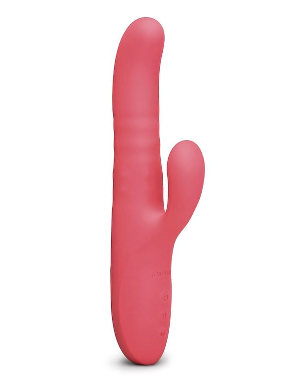 LE WAND THRUST - THRUSTING RABBIT VIBRATOR ALT1 view Color: RD