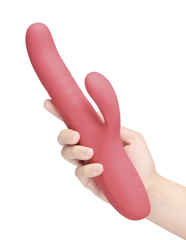 LE WAND THRUST - THRUSTING RABBIT VIBRATOR ALT2 view Color: RD