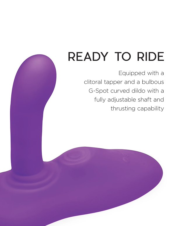 THE COWGIRL RODEO RIDER - RIDEABLE THRUSTING & TAPPING SEX MACHINE ALT2 view Color: PR