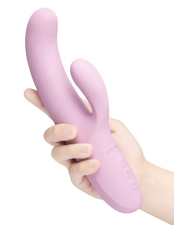 LE WAND HITHER - ROCKING RABBIT VIBRATOR ALT3 view Color: PK