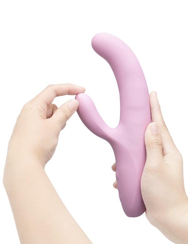 LE WAND HITHER - ROCKING RABBIT VIBRATOR ALT4 view Color: PK