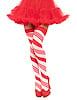 Additional RED/WHITE view of product CANDY CANE STRIPED THIGH HIGHS with color code RWH