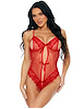 Additional RED view of product CELIA PEEK-A-BOO TEDDY with color code RD