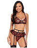Additional BLACK/RED view of product ROSES ARE FOREVER 3PC SET with color code BKR