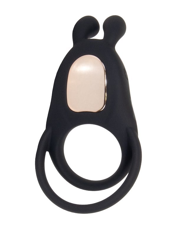 STARRY NIGHTS - VIBRATING RABBIT COCK AND BALL RING W/ REMOTE ALT1 view Color: BKG