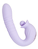 Additional PURPLE view of product MODERN LOVE - DUAL STIM THRUSTING VIBE with color code PR